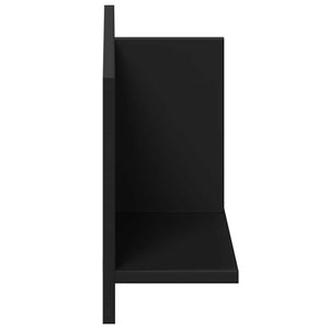 Schwarzer Wandschrank, 70x16,5x30 cm