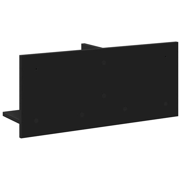 Schwarzer Wandschrank, 70x16,5x30 cm