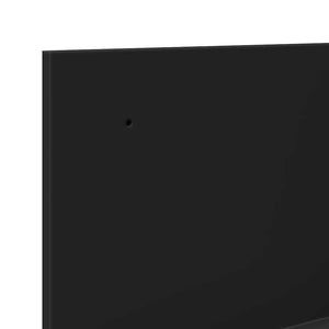 Schwarzer Wandschrank, 70x16,5x30 cm