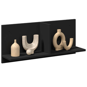 Schwarzer Wandschrank, 70x16,5x30 cm