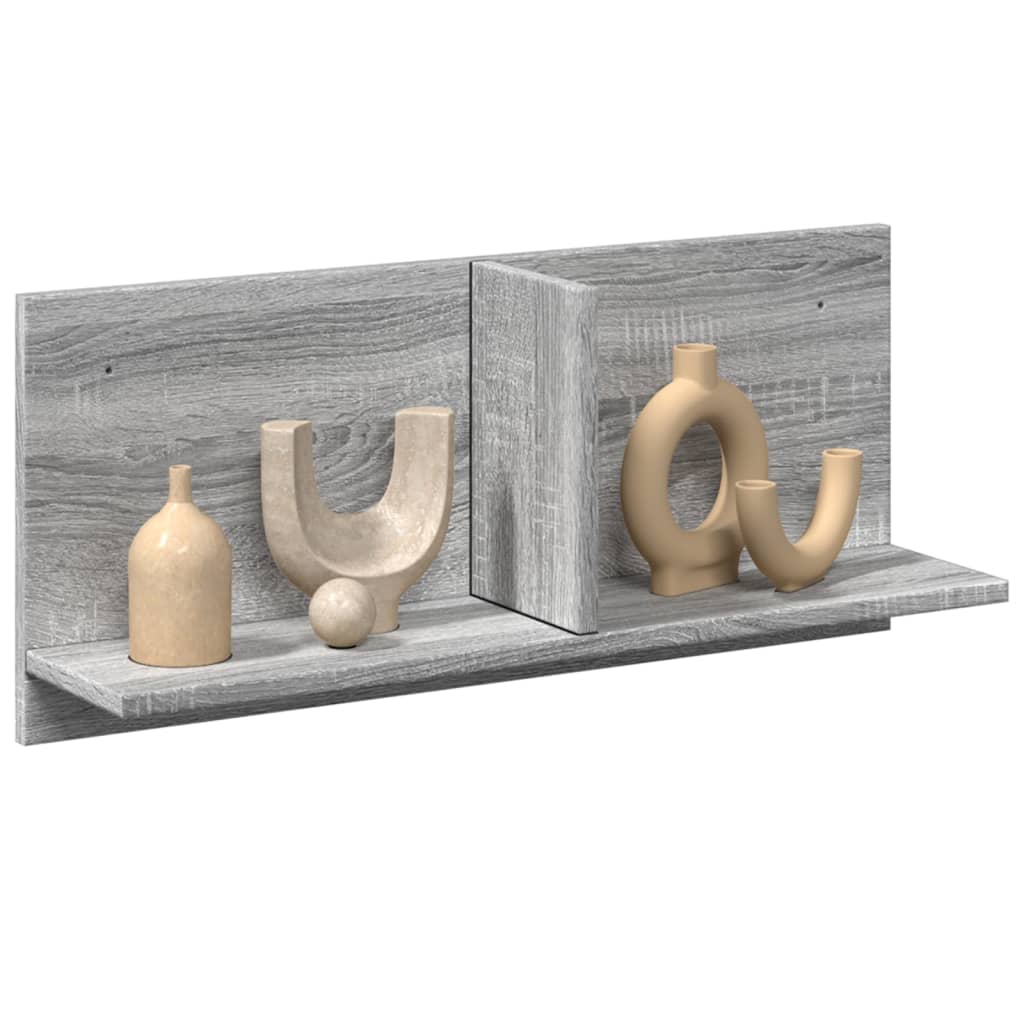 Grauer Wandschrank Sonoma 70x16,5x30 cm