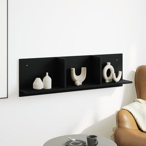 Schwarzer Wandschrank, 100 cm