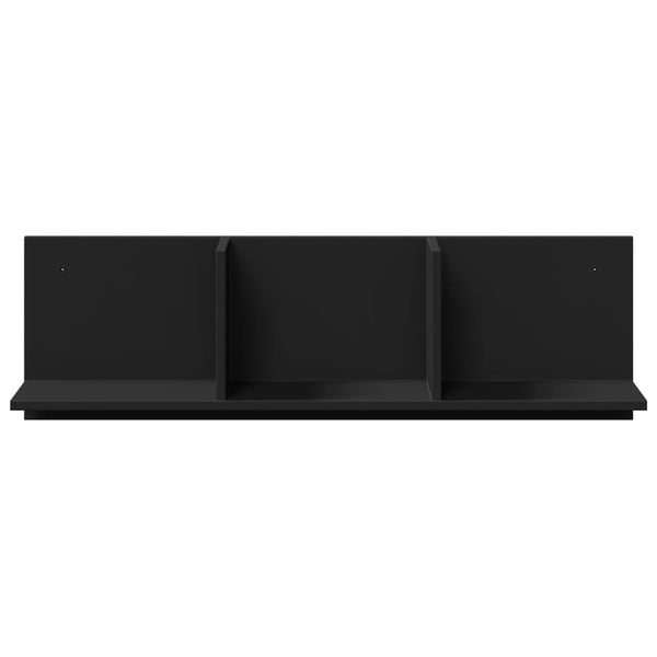 Schwarzer Wandschrank, 100 cm