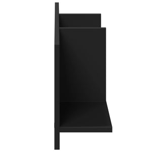 Schwarzer Wandschrank, 100 cm