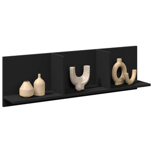 Schwarzer Wandschrank, 100 cm