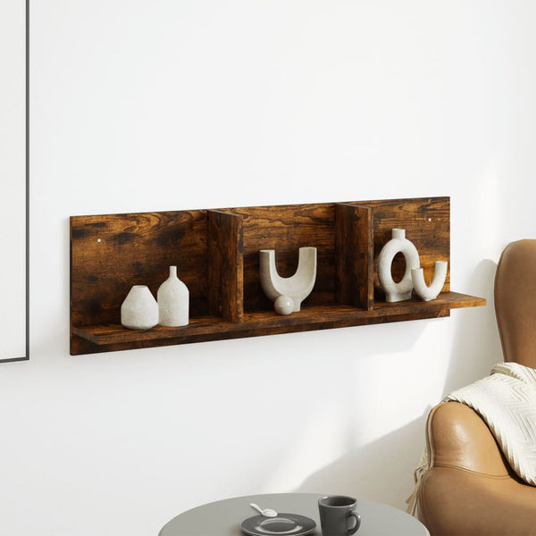 Wandschrank Räuchereiche 100x30 cm