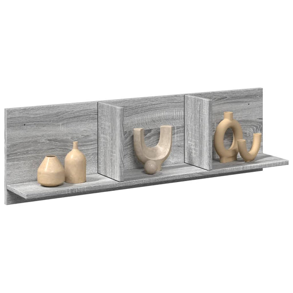 Grauer Wandschrank Sonoma Holz 100x30 cm