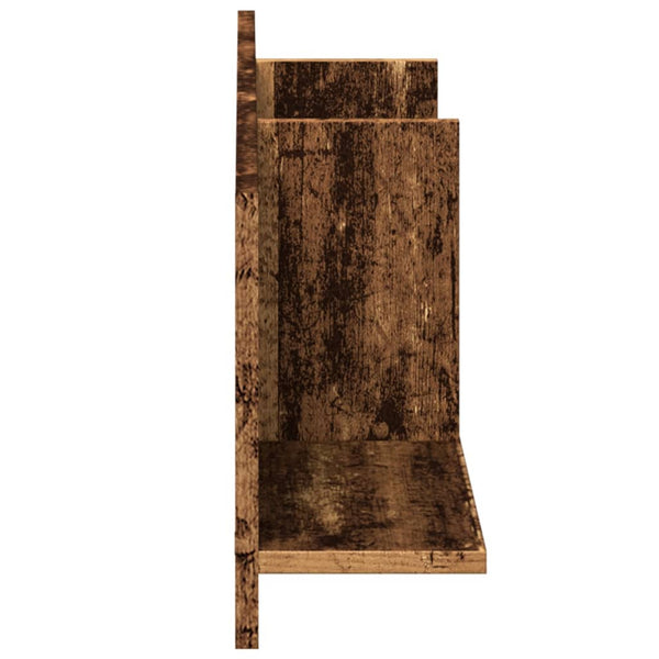 Wandschrank Altholz-Optik 100x16,5x30 cm