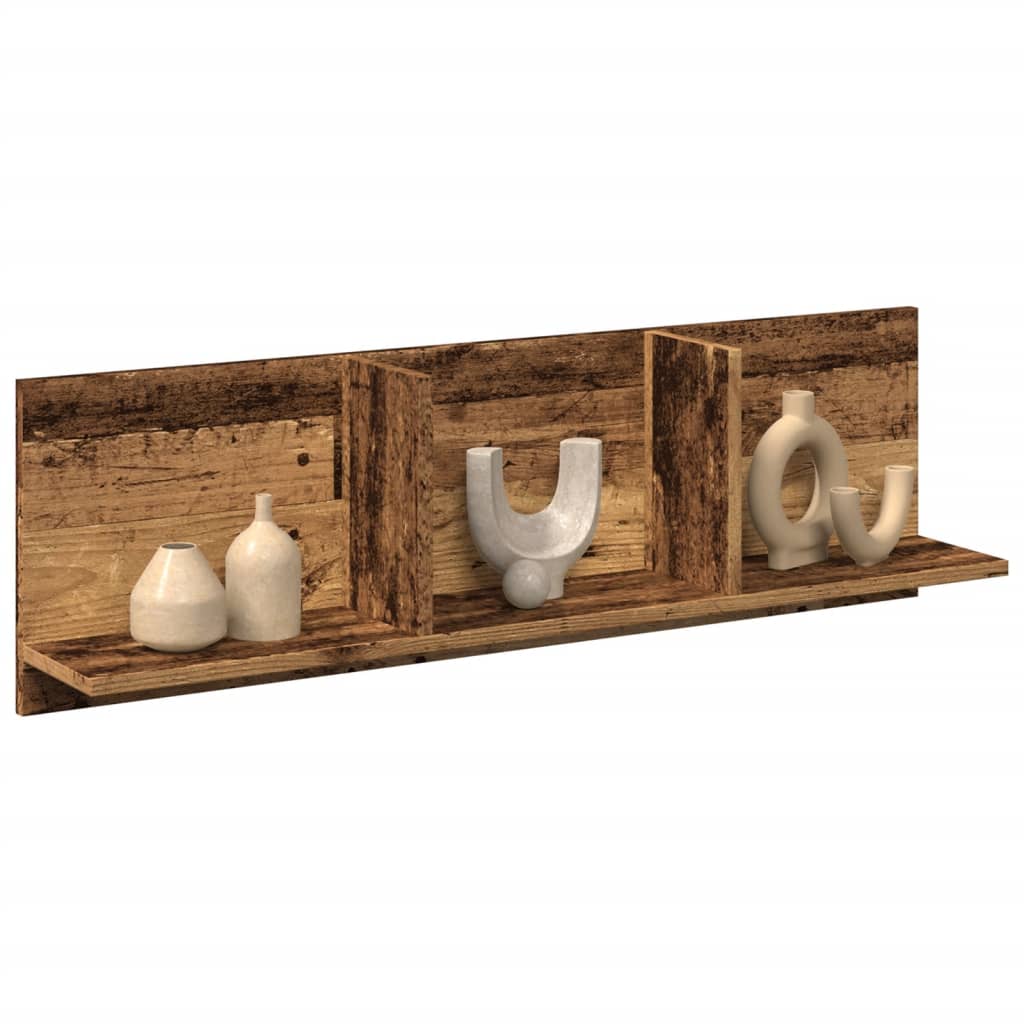 Wandschrank Altholz-Optik 100x16,5x30 cm