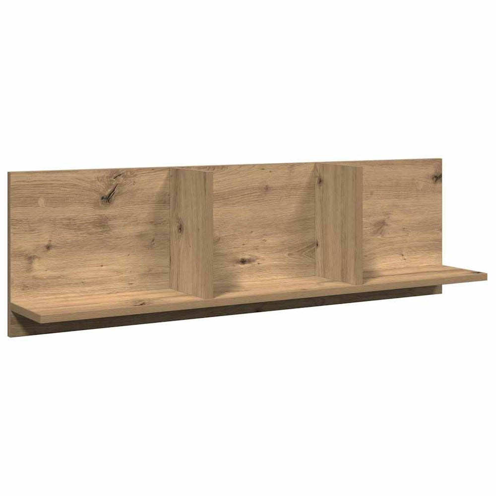 vidaXL Wall Cabinet 100x16.5x30 cm Artisan Oak Engineered Wood