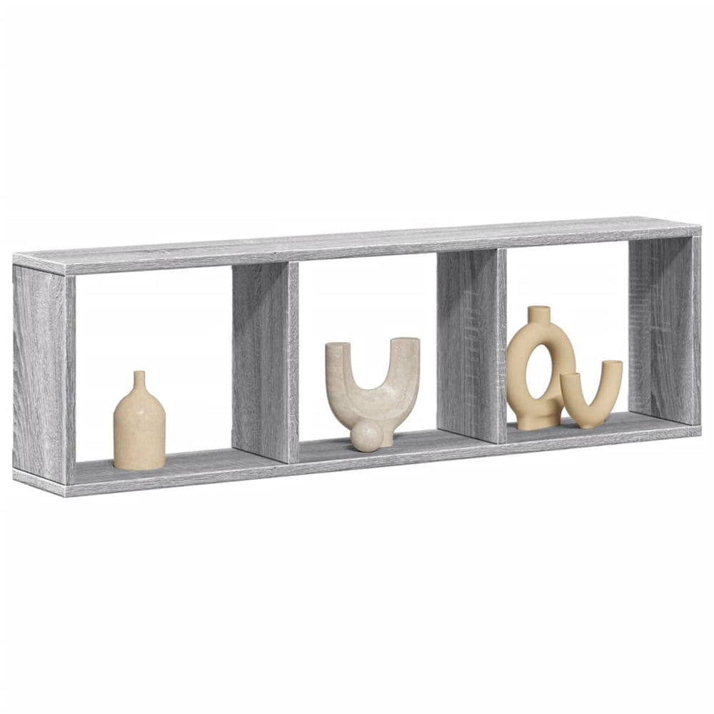 Grauer Hängeschrank Sonoma Holz 100x30 cm