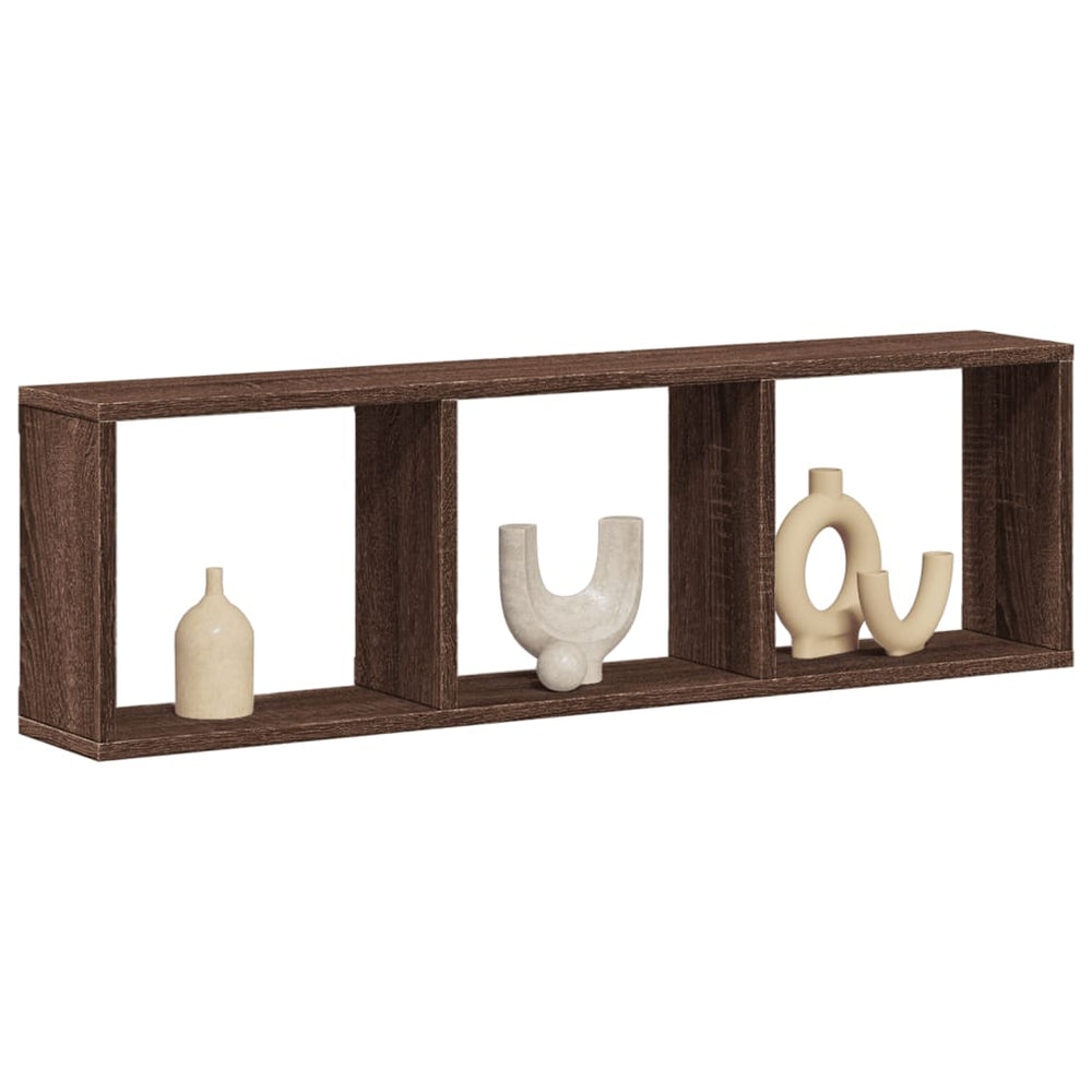 Wandschrank Eichenoptik 100x16x30 cm