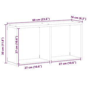 Wandschrank Grau Sonoma 60x30 cm