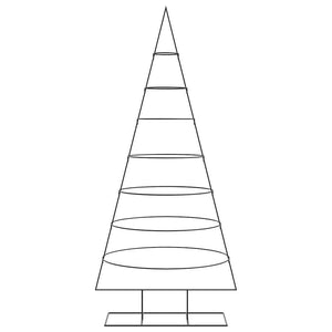 Schwarzer Metall Weihnachtsbaum 210 cm
