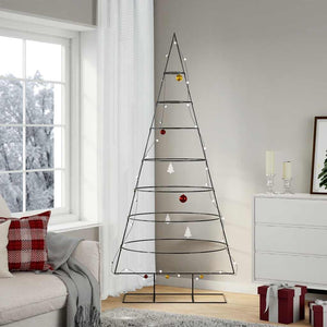 Schwarzer Metall Weihnachtsbaum 210 cm