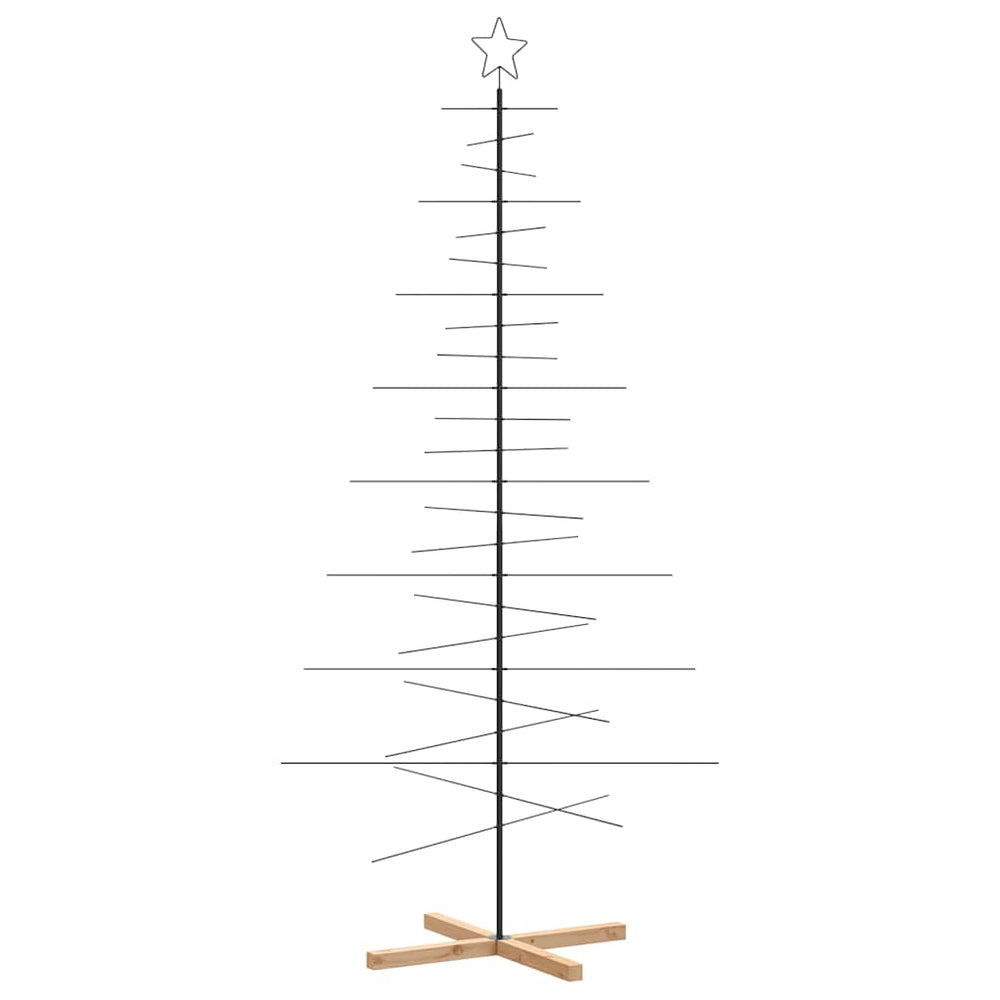 Metall Weihnachtsbaum Schwarz 210cm