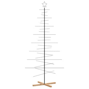 Metall Weihnachtsbaum Schwarz 210cm