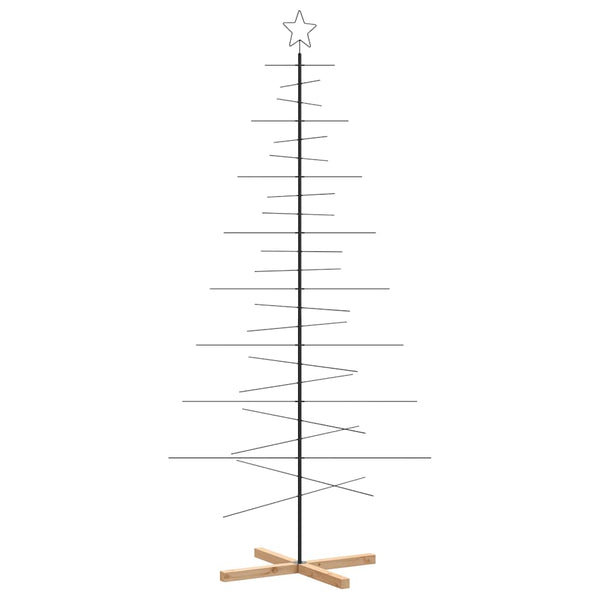 Metall Weihnachtsbaum Schwarz 210cm
