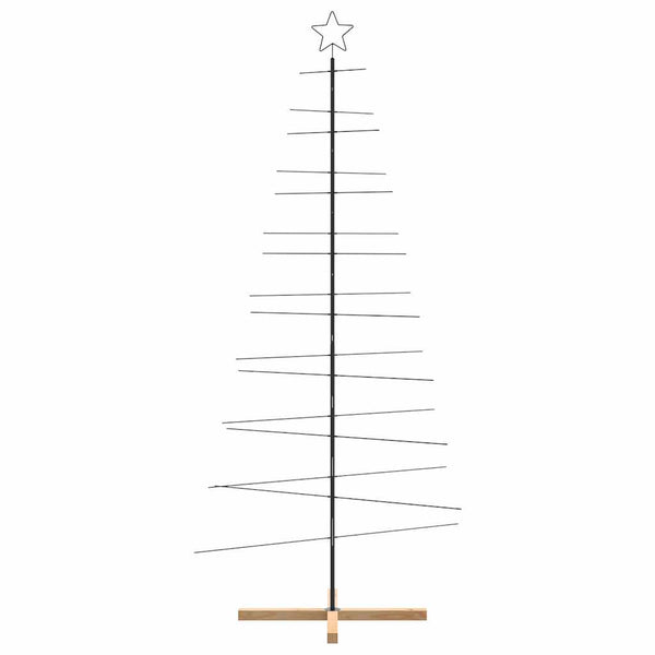 Metall Weihnachtsbaum Schwarz 210cm