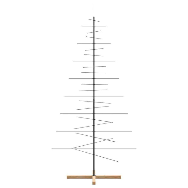 Metall Weihnachtsbaum Schwarz 210cm