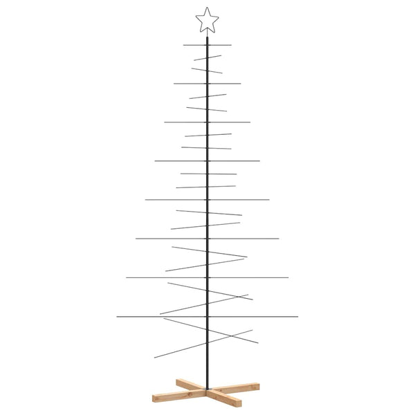 Metall Weihnachtsbaum Schwarz 210cm