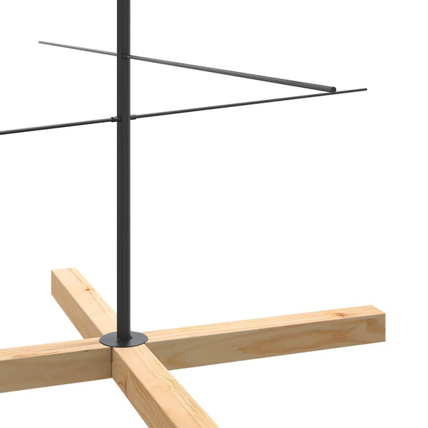 Metall Weihnachtsbaum Schwarz 210cm