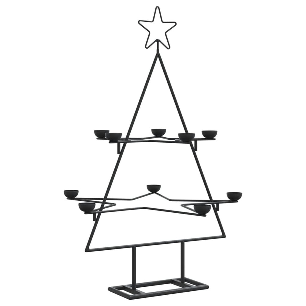 Metall Weihnachtsbaum Schwarz 75cm