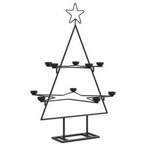 Metall Weihnachtsbaum Schwarz 75cm