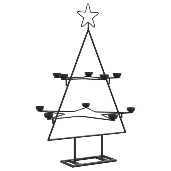 Metall Weihnachtsbaum Schwarz 75cm