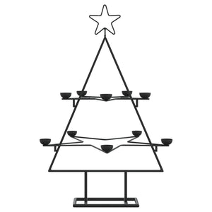 Metall Weihnachtsbaum Schwarz 75cm