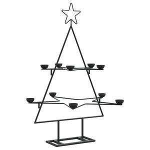 Metall Weihnachtsbaum Schwarz 75cm