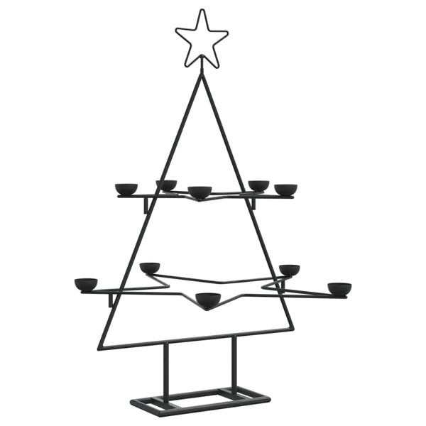 Metall Weihnachtsbaum Schwarz 75cm