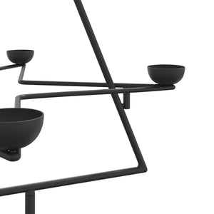 Metall Weihnachtsbaum Schwarz 75cm
