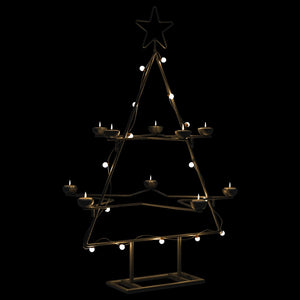 Metall Weihnachtsbaum Schwarz 75cm