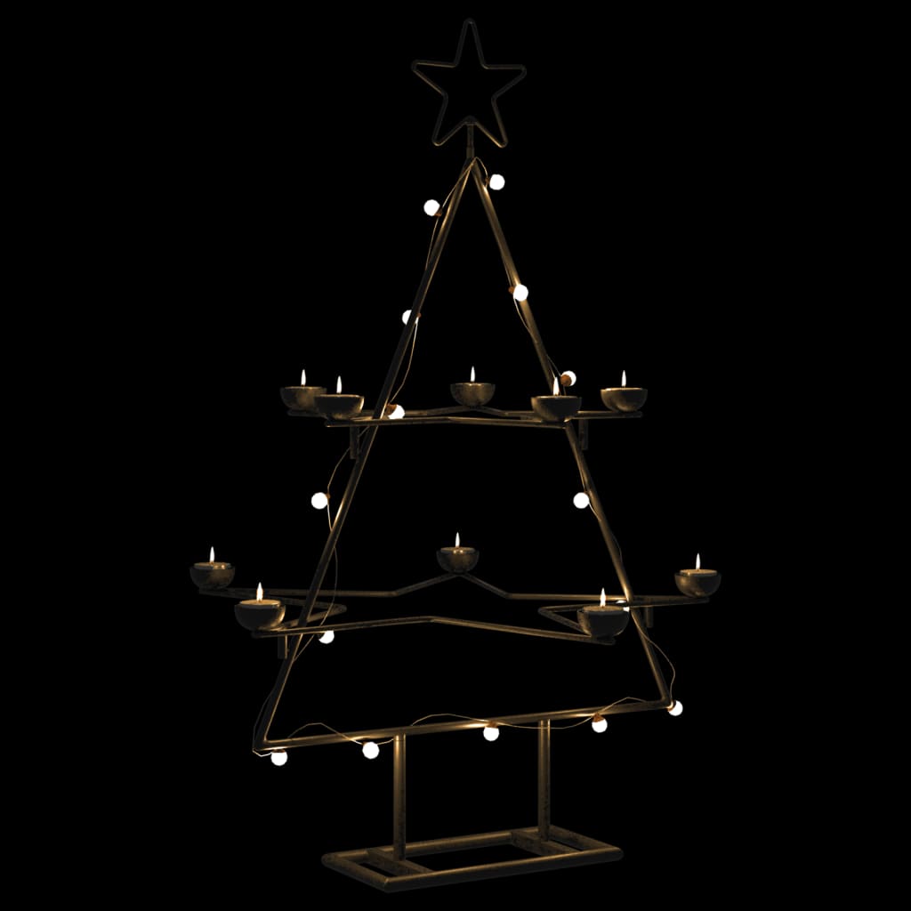 Metall Weihnachtsbaum Schwarz 75cm