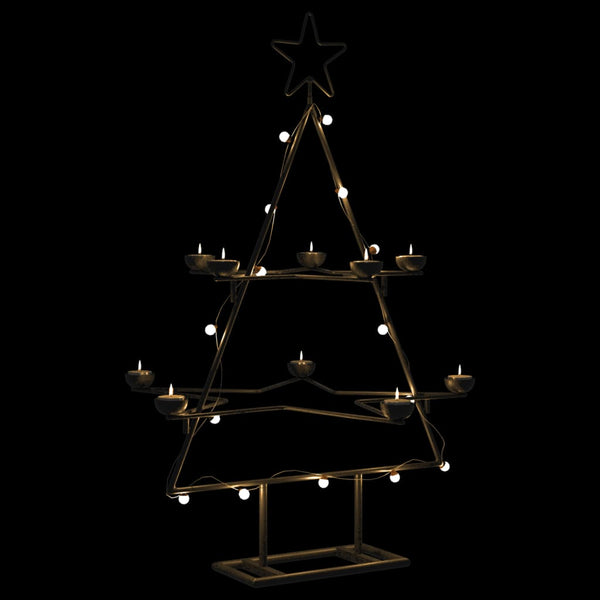 Metall Weihnachtsbaum Schwarz 75cm