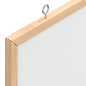 Magnetisches Whiteboard 40x30 cm mit Kiefernholzrahmen