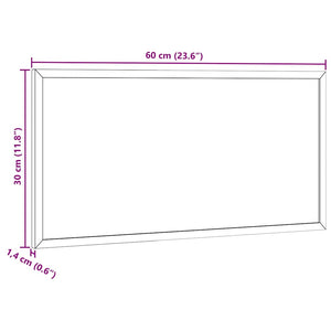 Magnetisches Whiteboard Kieferholz 60x30 cm