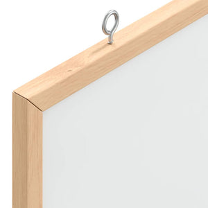 Magnetisches Whiteboard mit Kiefernholzrahmen 60x55
