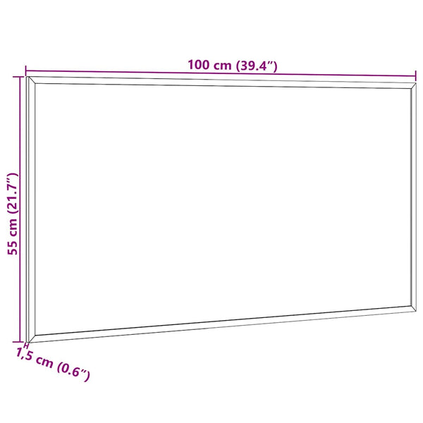 Magnetisches Whiteboard Kiefernholz 100x55cm