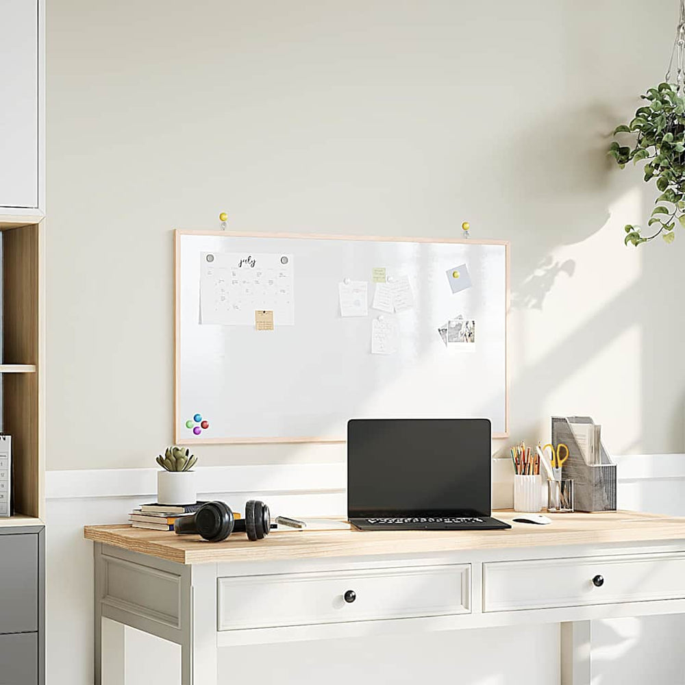 Magnetisches Whiteboard Kiefernholz 100x55cm