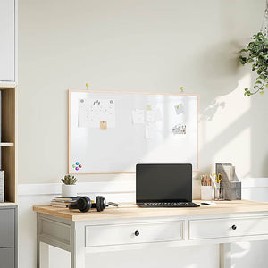 Magnetisches Whiteboard Kiefernholz 100x55cm