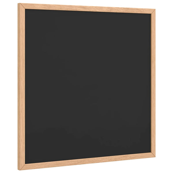 Schwarze Kreidetafel mit Kiefernholzrahmen 40x40 cm
