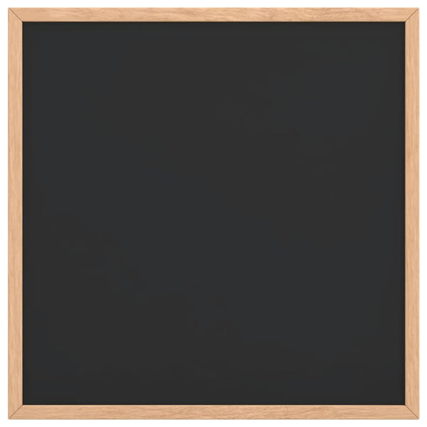 Schwarze Kreidetafel mit Kiefernholzrahmen 40x40 cm