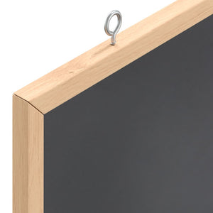 Schwarze Kreidetafel mit Kiefernholzrahmen 40x40 cm