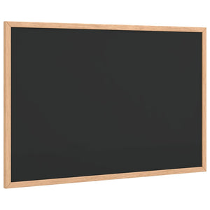 Schwarze Kreidetafel mit Kiefernholzrahmen 60x40 cm