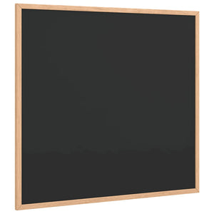 Schwarze Kreidetafel mit Kiefernholzrahmen 60x55 cm