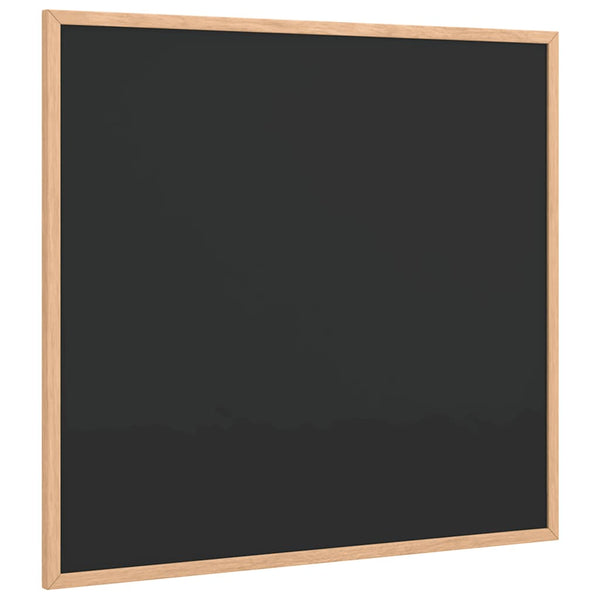 Schwarze Kreidetafel mit Kiefernholzrahmen 60x55 cm