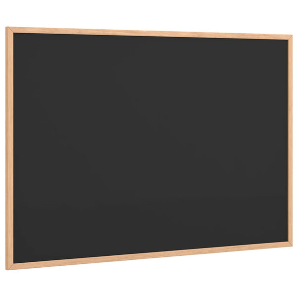 Schwarze Kreidetafel mit Kiefernholzrahmen 80x55 cm