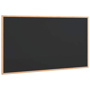 Schwarze Kreidetafel mit Kiefernholzrahmen 100x55 cm
